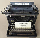 stara zabytkowa maszyna do pisania Mercedes rok prod. 1911 czarna - Abele Stuttgart - dekoracja