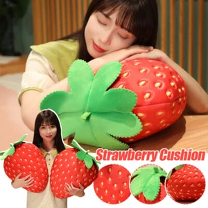 New Sweet Strawberry Plush Toy Strawberry Pillow Soft Filled Fruit Sofa Cushion - Picture 1 of 12