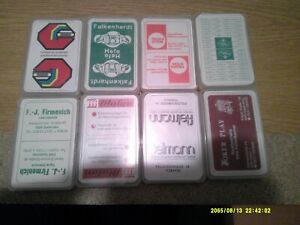 40er Pack  Skatkarten mit vielfältiger Werbung LOT 625