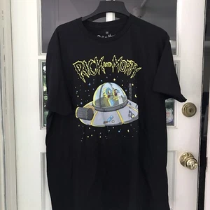 Rick & Morty Black T-Shirt Short Sleeve Cotton-blend graphic Size XXL New - Picture 1 of 6