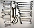 Lot of 37 Miscellaneous Wrenches Yard Sale/Flea Market Items SAE & Metric