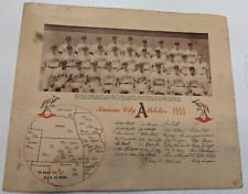 1955 Kansas City Athletics Team Picture Advertisement Collectible Sports Rare