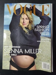 Winter 2024 Vogue Magazine ~ New Beginnings Sienna Miller Usher Spring Fashion - Picture 1 of 3