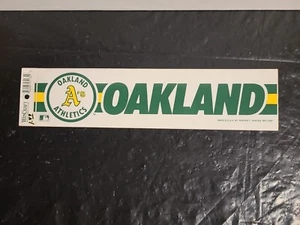 1980's Oakland Athletics Wincraft Bumper Sticker - Picture 1 of 6