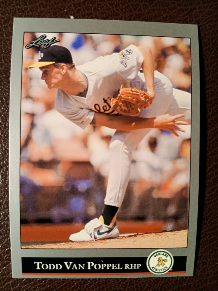 TODD VAN POPPEL OAKLAND ATHLETICS 1992 LEAF BASEBALL CARD #248 - Image 1 of 1