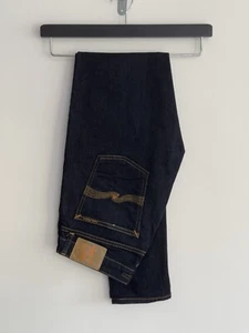 Nudie Jeans Co “Skinny Lin” Skinny Slim Jeans Dry Deep Orange /Dark Blue W31 L32 - Picture 1 of 14