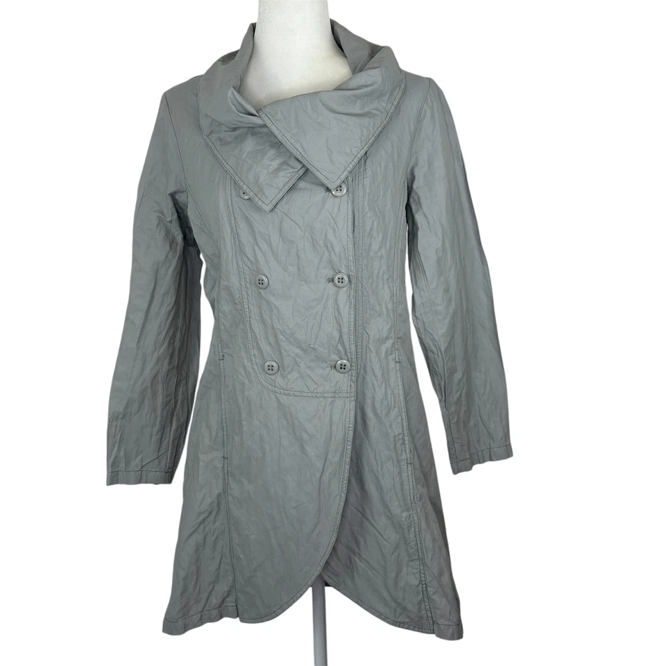 Chaqueta Stella Carakasi Talla S Art to Wear Bolsillos Doble Pecho Gris Foto 1 de 4