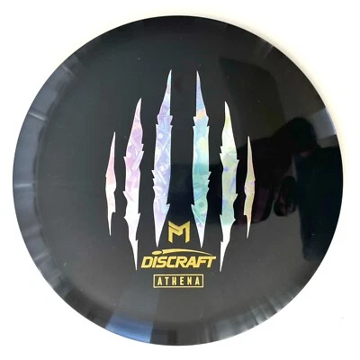 New Discraft McBeth 6X Claw ESP Athena 173-174g Black Money Foil Golf Disc - Image 1 of 2