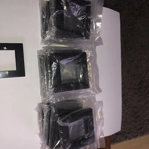 RESTPOSTEN 30, zwei Gang Euro schwarze Abdeckplatte - Bild 1 von 3