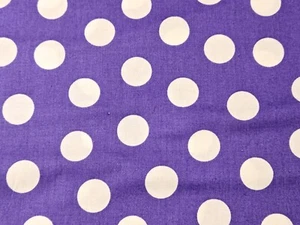 3.16 YARDS Cotton Fabric - EARLY BIRDS Polka Dot Plum, Jane Sassaman Free Spirit - Picture 1 of 8