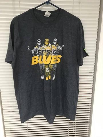 Yadier Molina Let's Go Blues SGA Stadium Giveaway Blue T Shirt Adult XL Cover