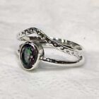 925 STERLING SOLID SILVER RING MYSTICTOPAZ GEMSTONE SZ 5 TO 12 OVAL
