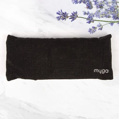 MYGA Eye Pillow - Lavender Scented Savasana Yoga Eye Pillow for Relaxation Sleep Aid