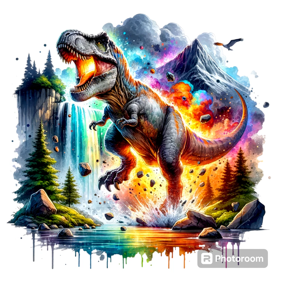 Dino Panel verschiedene Motive Sweat Stoff