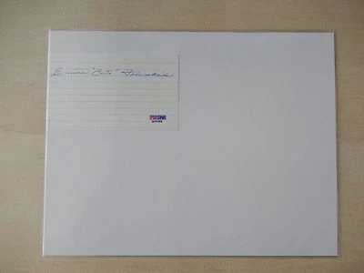 Emile "The Cat" Francis Autographed 3" X 5" Index Card with PSA/DNA COA - Image 1 of 3