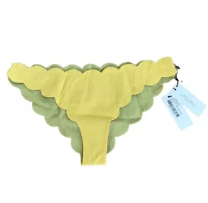 Nuevo con etiquetas Pantalones Marysia High Antibes Amarillo Reversible S $165 - Imagen 1 de 6