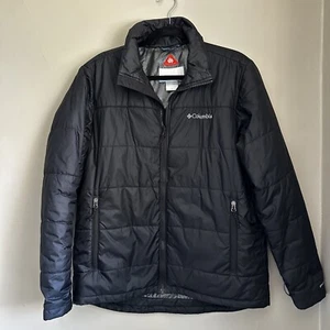 Columbia White Out II Omni wärmeisolierte schwarze Herrenjacke Größe Medium - Bild 1 von 7