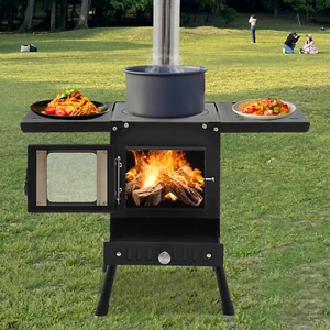 Portable Tent Stove Camping Tent Stove Wood Burning Stove for Outdoor Camping - Picture 1 of 21