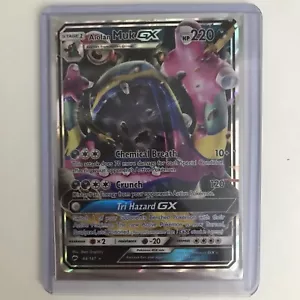 Carta Pokémon Alolan Muk GX 84/147 ultra rare ombre bruciate 2017 quasi nuova - Foto 1 di 1
