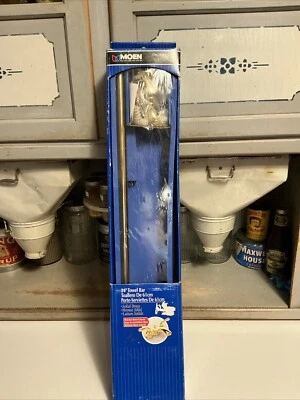 Decorador de baño toallero vintage Moen de latón macizo de 24" serie Y4724PB Foto 1 de 4