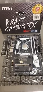 Placa madre MSI Z170A Krait Gaming 3X LGA 1151 Intel Z170 ATX - como está, para piezas - Imagen 1 de 11