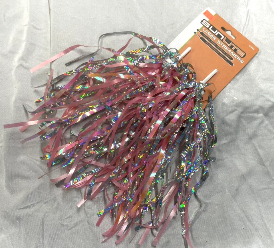 Sunlite Laser Streamers Pink bike bicycle Girls Child - Image 1 of 1