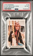 1978 Swedish Samlarsaker Card #178 OLIVIA NEWTON-JOHN Actress GREASE Movie PSA 6