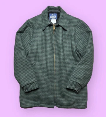 Vintage Woolrich Jacket 1960s Green Plaid Chore Men’s Large Vtg 60s Rare - Image 1 of 4