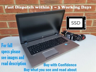 Fast Powerful HP ProBook 470 G0 Core i5-3230M 512 GB SSD, 8 GB RAM, Win10Pro - Image 1 of 4