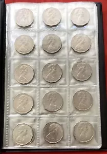 AUSTRALIAN 1969 - 2022 50 CENT COIN COLLECTORS SET with ALBUM | TOTAL 51 COINS - Bild 1 von 22