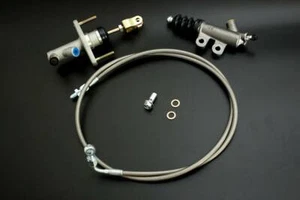 NEW Master Slave Cylinder Clutch Line For 92-00 Honda Civic/ Acura 94-01 SILVER - Picture 1 of 3