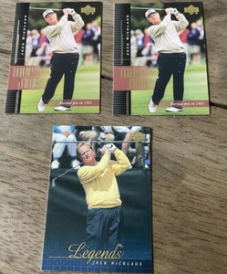 (3) Jack Nicklaus 2001 Upper Deck #53 & #195 Fresh Pull - Picture 1 of 1