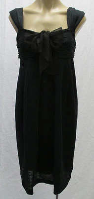 GIAMBATTISTA VALLI Paris Charcoal Gray Silk Linen Knit Dress - size 42 NWT $1230 - Image 1 of 4