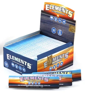 Papel rodante de arroz ultra delgado Elements King size delgado - caja/50 - Imagen 1 de 4