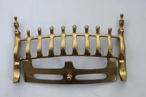 Brass Fire Grate & Front Plate Fire Surround Used - Picture 1 of 9