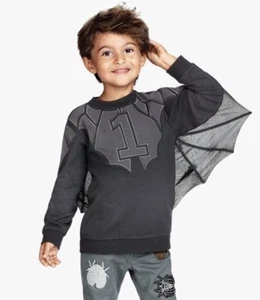 H&M UNICEF All For Children Batman 3D alas de murciélago suéter niño pequeño niños 2-4 años 2T-4T - Imagen 1 de 5