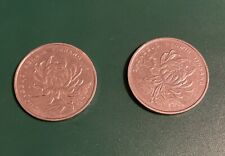 2017  & 2018 China 1 Yuan Coin  Chinese Yi Yuan Zhongguo Renmin Yinhang