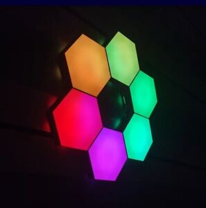 Autism sensory toy touch controlled LED Colour changing hexagon lamps Modular !