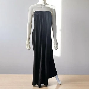 Vera Wang Lavender Label schwarz trägerloses Cape Maxikleid Größe 6 - Bild 1 von 5