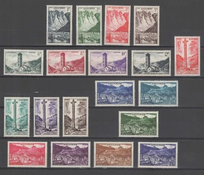 Andorre français N°138 à N°153 Neufs avec gomme sans traces de charnières - Imagen 1 de 2