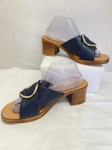 Bella Vita Chi-Italy Buckle Slide Sandal Sz.9.5N Blue - Picture 1 of 11