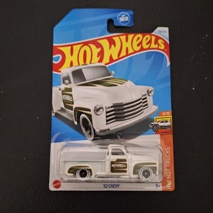 2024 Hot Wheels 1952 CHEVY HW Hot Trucks 8/10 New '52 Chevy Truck White - Picture 1 of 2