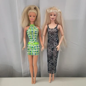 Barbie Vintage Pretty in Plaid Barbie Doll And Hollywood Nails Doll - Picture 1 of 8