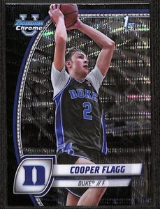 Cooper Flagg 2024-25 Bowman U 1st Basketball RC Rookie Black Wave Duke Maverick - Bild 1 von 2