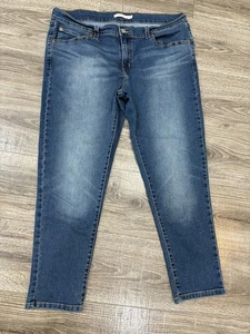 Levis Jeans Damen 32 Boyfriend Stretch Mid Rise Blau Medium Wash Act. 33x27 - Bild 1 von 10