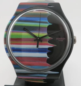 Swatch TIMEISNEVERTIMEENOUGH Swiss Made Quarzuhr - SUOZ118 - neue Batterie - Bild 1 von 11