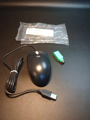 Vintage HP Logitech PS/2 Wired Mechanical Ball Wheel Mouse Model M-S69 - Image 1 of 4