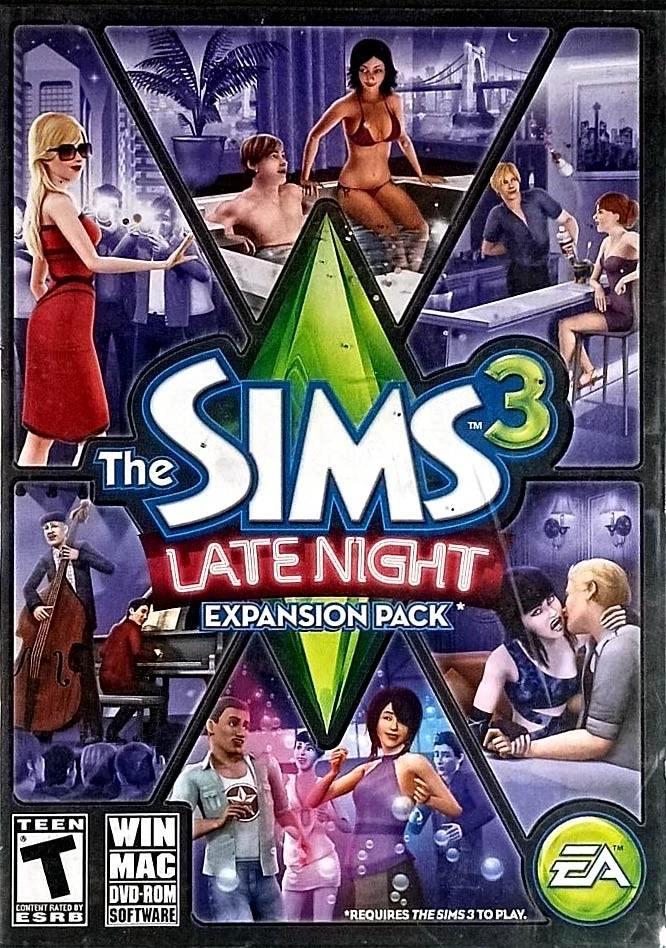 The Sims 3: Late Night Expansion Pack [Win/Mac DVD-ROM] 2010 EA Games - Image 1 of 1