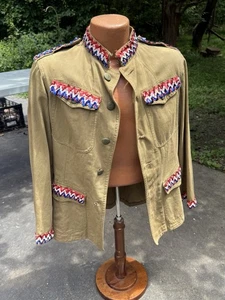 Giacca uniforme guardia domestica Connecticut prima guerra mondiale decorata USO  - Foto 1 di 13