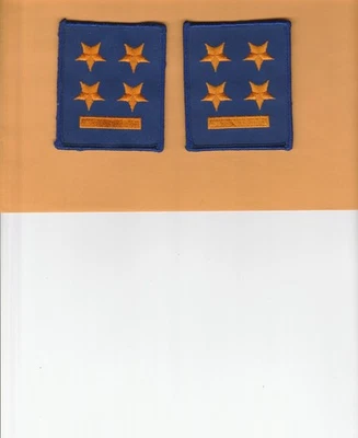 2 patches w/ 4 stars & Bar - Image 1 of 2